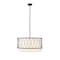 Z-Lite Dalton 4 Light Pendant, Matte Black & White 198-24MB - alternate 4